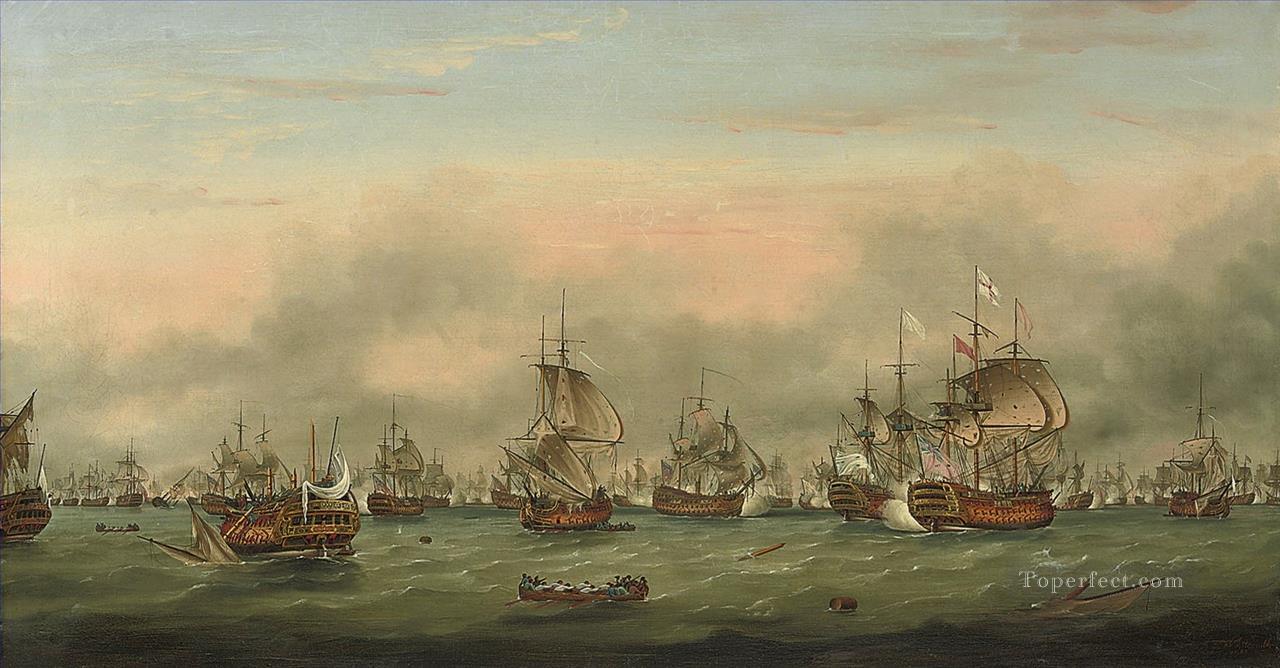 トーマス・ミッチェル セインツ海の戦い油絵